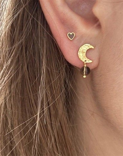  Stine A - Petit Claire Du Lune Single Ørering - Mocha/Guldfarvet